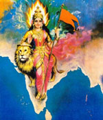 Image of Akhand Bharat as a goddess