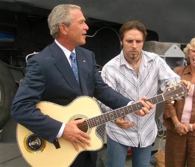 George W Bush enjoys his vacation even as people suffer