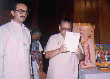 Draft of The New Constitution of Bharat being released by Justice Gumanmal Lodha