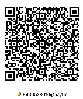 QR Code for donation. If QR code not visible, please pay to 9406528010@paytm